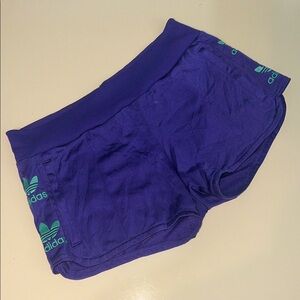 Vintage Adidas Performance Shorts, Colorful Purple, Size S * Missing Drawstring